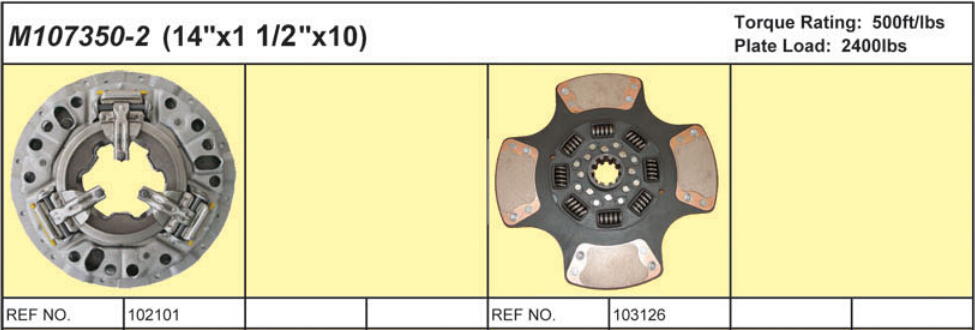 14 PUSH TYPE CLUTCH KITS