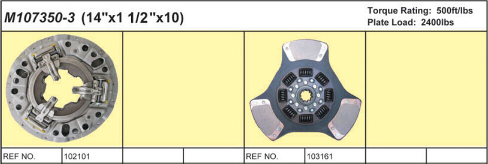 14 PUSH TYPE CLUTCH KITS