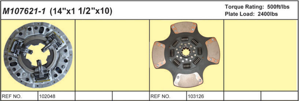 14 PUSH TYPE CLUTCH KITS