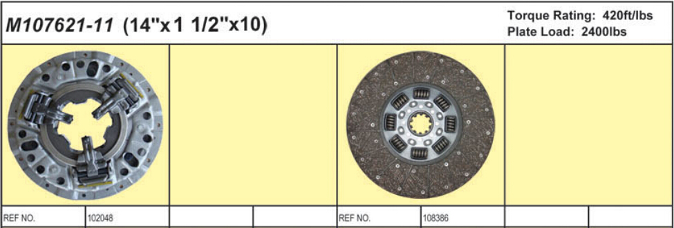 14 PUSH TYPE CLUTCH KITS